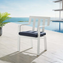 Load image into Gallery viewer, Baxley Stackable Outdoor Patio Aluminum Dining Armchair by Modway
