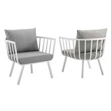 Load image into Gallery viewer, Riverside Outdoor Patio Aluminum Armchair Set of 2 by Modway
