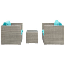 Load image into Gallery viewer, Repose 3 Piece Outdoor Patio Sectional Set by Modway
