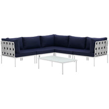 Load image into Gallery viewer, Harmony 6 Piece Outdoor Patio Aluminum Sectional Sofa Set by Modway
