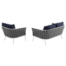 Load image into Gallery viewer, Stance 2 Piece Outdoor Patio Aluminum Sectional Sofa Set by Modway
