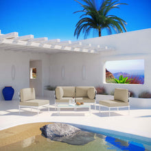 Load image into Gallery viewer, Harmony 5 Piece Outdoor Patio Aluminum Sectional Sofa Set by Modway
