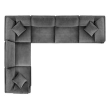 Load image into Gallery viewer, Commix 6-Piece Down Filled Overstuffed Performance Velvet Sectional Sofa by Modway
