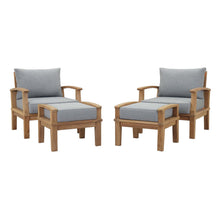 Load image into Gallery viewer, Marina 4 Piece Outdoor Patio Teak Set by Modway
