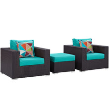 Load image into Gallery viewer, Convene 3 Piece Outdoor Patio Sofa Set by Modway
