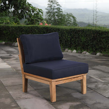 Load image into Gallery viewer, Marina Armless Outdoor Patio Teak Sofa by Modway
