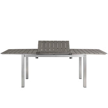 Load image into Gallery viewer, Shore 9 Piece Outdoor Patio Aluminum Dining Set by Modway
