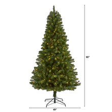 Load image into Gallery viewer, 7.5' Virginia Fir Artificial Christmas Tree with 450 Clear Lights
