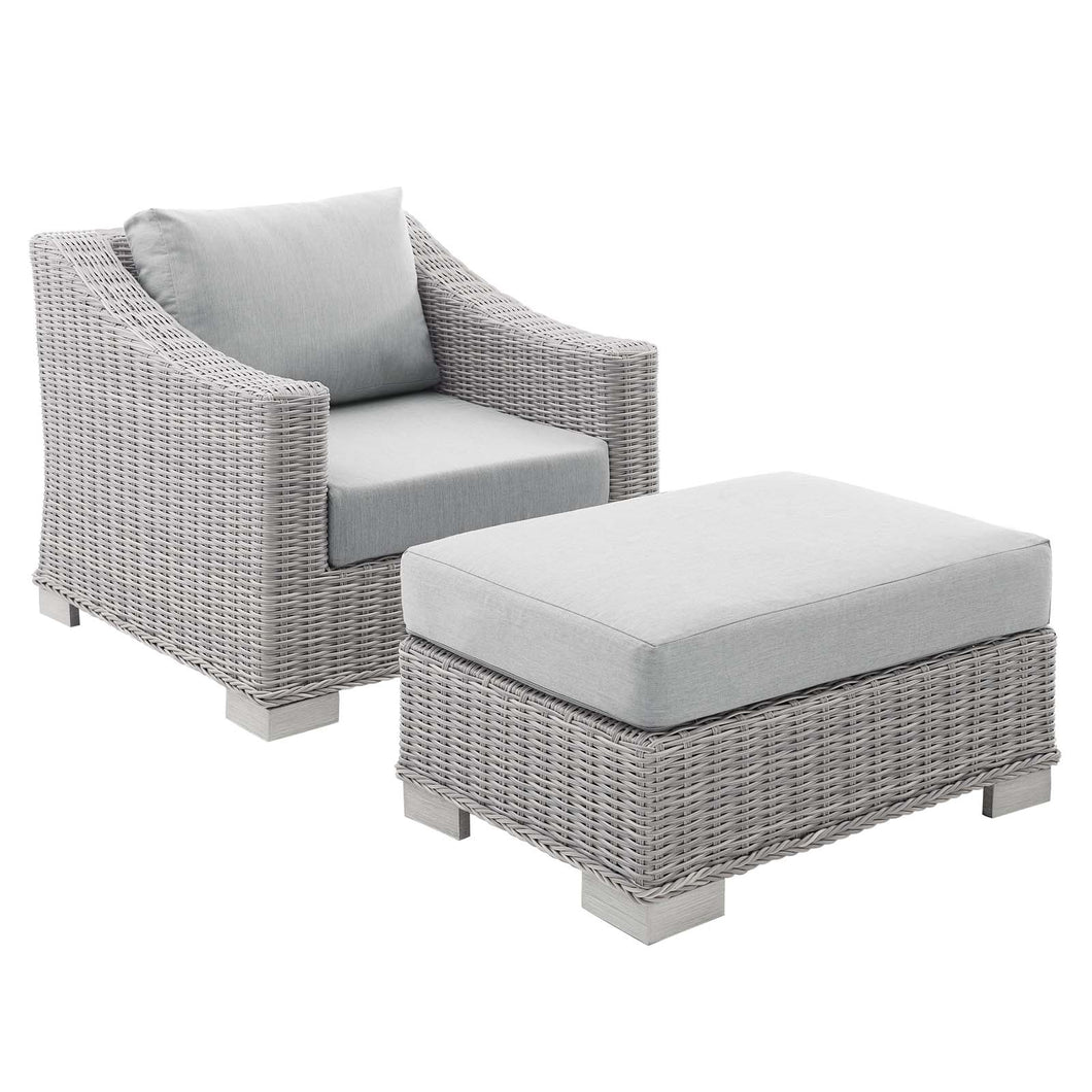 Conway Sunbrella¨ Outdoor Patio Wicker Rattan 2-Pi