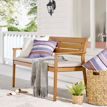 Load image into Gallery viewer, Viewscape Outdoor Patio Ash Wood Loveseat by Modway
