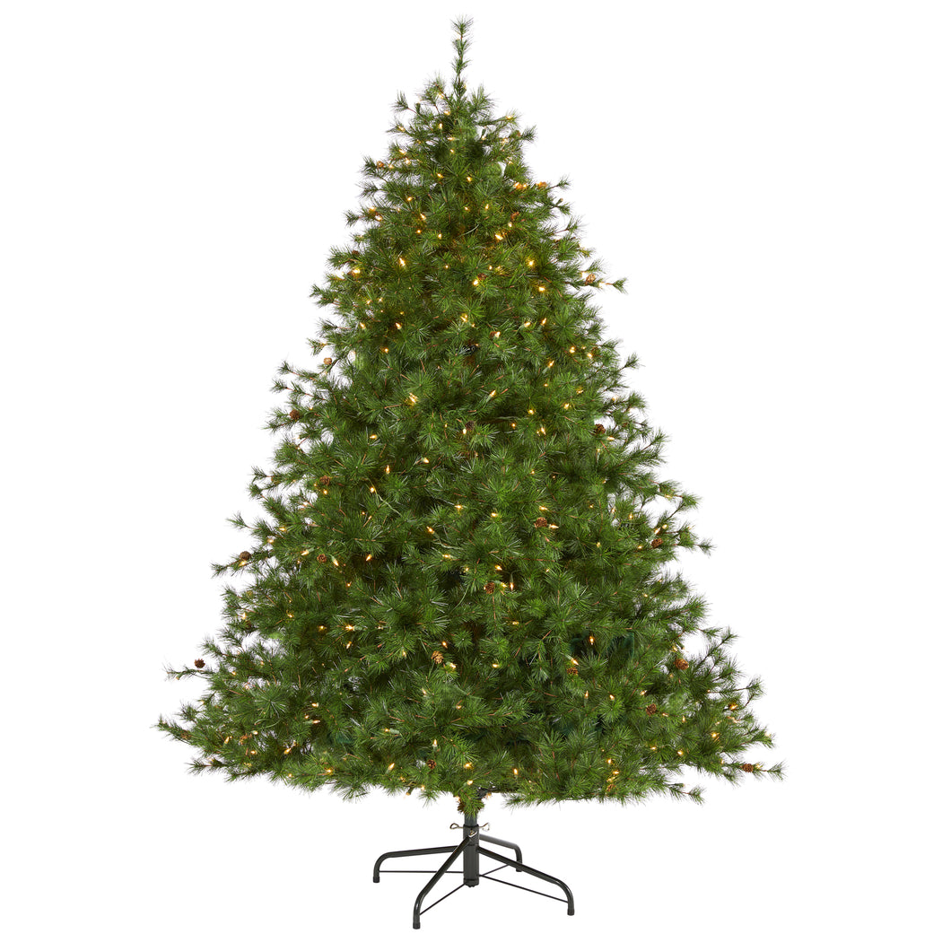7' Colorado Mountain Pine Artificial Christmas Tree w/ 450 Clear Lights
