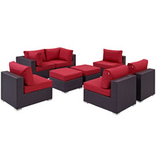 Load image into Gallery viewer, Convene 8 Piece Outdoor Patio Sectional Set by Modway
