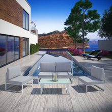 Load image into Gallery viewer, Fortuna 5 Piece Outdoor Patio Sectional Sofa Set by Modway
