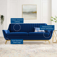Load image into Gallery viewer, Winsome Channel Tufted Performance Velvet Sofa by Modway
