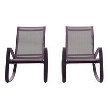 Load image into Gallery viewer, Traveler Outdoor Patio Mesh Sling Rocking Lounge Chair Set of 2 by Modway
