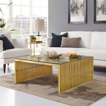 Load image into Gallery viewer, Gridiron Stainless Steel Coffee Table

