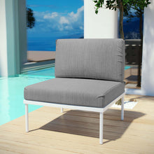 Load image into Gallery viewer, Harmony Armless Outdoor Patio Aluminum Chair by Modway
