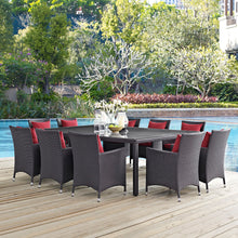 Load image into Gallery viewer, Convene 11 Piece Outdoor Patio Dining Set by Modway

