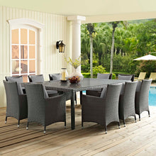 Load image into Gallery viewer, Sojourn 11 Piece Outdoor Patio Sunbrella¨ Dining Set by Modway
