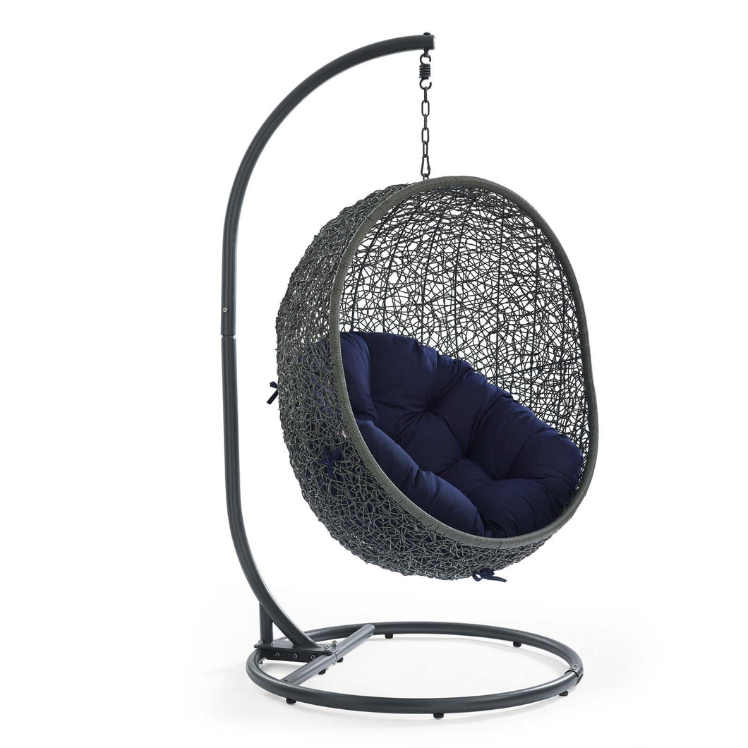 Hide Outdoor Patio Sunbrella¨ Swing Chair With Stand by Modway