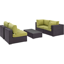 Load image into Gallery viewer, Convene 5 Piece Outdoor Patio Sectional Set by Modway
