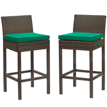 Load image into Gallery viewer, Conduit Bar Stool Outdoor Patio Wicker Rattan Set
