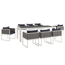 Load image into Gallery viewer, Stance 9 Piece Outdoor Patio Aluminum Dining Set by Modway
