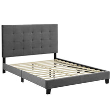 Load image into Gallery viewer, Melanie Tufted Button Upholstered Performance Velvet King Platform Bed by Modway
