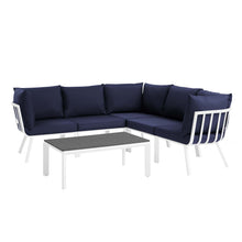 Load image into Gallery viewer, Riverside 6 Piece Outdoor Patio Aluminum Set by Modway

