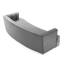 Load image into Gallery viewer, Encompass Channel Tufted Performance Velvet Curved Sofa by Modway
