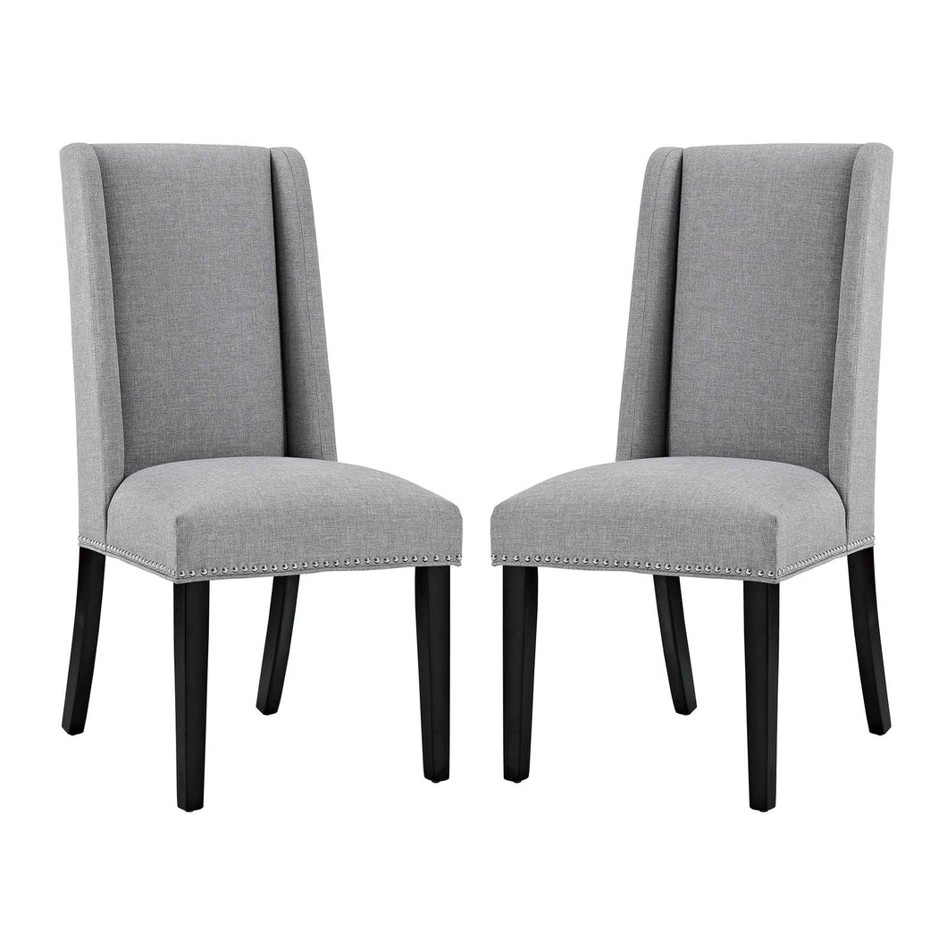 Baron Fabric Dining Chair Set of 2 by Modway