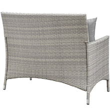 Load image into Gallery viewer, Bridge 4 Piece Outdoor Patio Patio Conversation Set with Pillow Set by Modway
