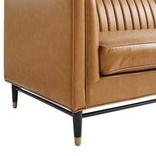 Load image into Gallery viewer, Devote Channel Tufted Vegan Leather Sofa by Modway
