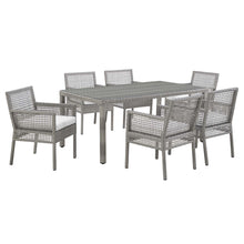 Load image into Gallery viewer, Aura 7 Piece Outdoor Patio Wicker Rattan Set by Modway
