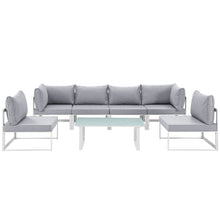 Load image into Gallery viewer, Fortuna 7 Piece Outdoor Patio Sectional Sofa Set by Modway
