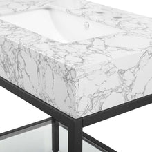 Load image into Gallery viewer, Kingsley 36&quot; Black Stainless Steel Bathroom Vanity by Modway
