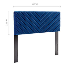 Load image into Gallery viewer, Alyson Angular Channel Tufted Performance Velvet Full / Queen Headboard by Modway
