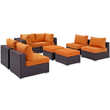 Load image into Gallery viewer, Convene 8 Piece Outdoor Patio Sectional Set by Modway

