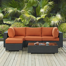 Load image into Gallery viewer, Sojourn 5 Piece Outdoor Patio Sunbrella¨ Sectional Set by Modway
