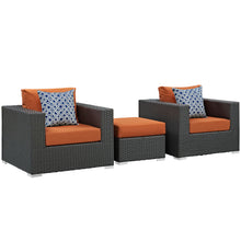 Load image into Gallery viewer, Sojourn 3 Piece Outdoor Patio Sunbrella¨ Sectional Set by Modway
