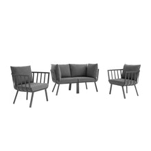 Load image into Gallery viewer, Riverside 4 Piece Outdoor Patio Aluminum Set by Modway
