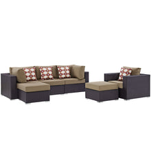 Load image into Gallery viewer, Convene 6 Piece Outdoor Patio Sectional Set by Modway
