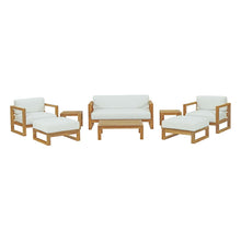 Load image into Gallery viewer, Upland 8 Piece Outdoor Patio Teak Set by Modway
