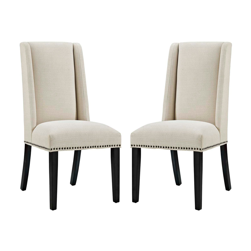 Baron Fabric Dining Chair Set of 2 by Modway