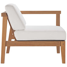 Load image into Gallery viewer, Bayport 3-Piece Outdoor Patio Teak Wood Sectional Sofa Set by Modway
