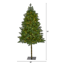 Load image into Gallery viewer, 6&#39; Swiss Alpine Artificial Christmas Tree w/ 250 Clear LED Lights
