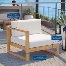 Load image into Gallery viewer, Upland Outdoor Patio Teak Wood Left-Arm Chair by Modway
