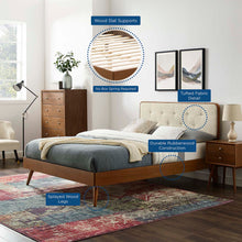 Load image into Gallery viewer, Bridgette Wood Full Platform Bed With Splayed Legs by Modway
