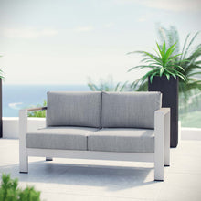Load image into Gallery viewer, Shore Outdoor Patio Aluminum Loveseat by Modway
