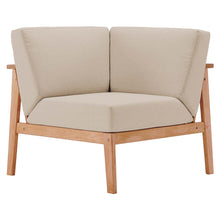 Load image into Gallery viewer, Sedona Outdoor Patio Eucalyptus Wood Sectional Sofa Corner Chair by Modway
